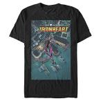 Tシャツ キャラクター ファッション MARV2243-20001007 Marvel Men's Big Ironheart, Black, 4X-Large