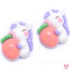  декоративные элементы .... клубника . Unicorn 4 шт 
