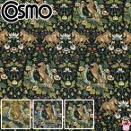 ショッピングシーチング 植物と馬柄　シーチング生地　 AP55103-2　コスモ　(50cm以上10cm単位切り売り)☆