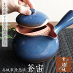 急須 おしゃれ 常滑焼 お茶が美味しくなる ティーポット 日本製 108穴 百八急須 きゅうす 大きめ 500ml カフェポット 丸い 茶こし付き 茶器 とこなめ 青色 蒼宙
