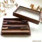  орнамент .. пенал из дерева модный место хранения кейс для коллекции натуральное дерево дисплей стекло окно грецкий орех авторучка держатель box кисть коробка авторучка tray tray 