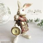 u.. put clock stylish antique interior objet d'art ornament clock white rabbit mystery. country. Alice lovely pretty pocket watch retro 