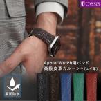 アップルウォッチ バンド apple watch ベルト ガルーシャ メンズ 裏面防水 エイ革 40mm 41mm 42mm 44mm 45mm 46mm 49mm カシス