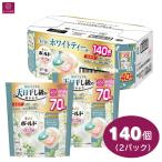 ショッピングジェルボール 大容量140個 ボールド ジェルボール 4in1 ホワイトティー&フローラルの香り つめかえ 70個ｘ2袋 洗濯洗剤 柔軟剤入り すすぎ1回 コストコ まとめ買い 超特大