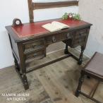 ショッピングイギリス イギリス アンティーク 家具 デスク 机  レディーデスク  書斎 引き出し 収納 店舗什器 木製 オーク 英国 DESK 6075e 新入荷