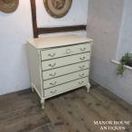 イギリス アンティーク 家具 チェスト タンス ドロワーズ 5段引き出し ペイント 収納 飾り棚 店舗什器 英国 CHEST 6097e 新入荷