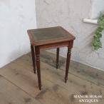  Англия античный мебель боковой стол кожа верх Mini стол полка витрины стенд для вазы из дерева красное дерево Британия SMALLTABLE 6200e новое поступление 