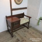  Англия производства античный мебель Old очарование телефон сиденье bench стойка под телефон место хранения из дерева дуб Британия OTHERFUNITURE 6233e
