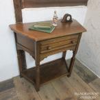 イギリス アンティーク 家具 ホールテーブル コンソールテーブル 飾り棚 花台 収納 木製 オーク 英国 SMALLTABLE 6738d