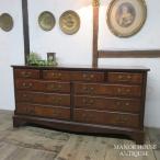  England antique furniture li Pro Dux chest chest do Roar z storage display shelf wooden mahogany Britain CHEST 6943c