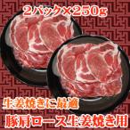 商番1205 11時までの注文で当日発送！(水日祝除く)　豚肩ロース生姜焼き用　500g(250g×２）