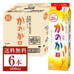 ショッピング日本酒 アサヒ 麦焼酎 かのか 20度 紙パック 焼酎甲類乙類混和 1.8L 1800ml 6本 1ケース