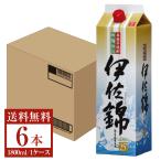 ショッピング芋焼酎 大口酒造 本格焼酎 伊佐錦 芋 白麹仕込 25度 紙パック 1800ml （1.8L） 6本 1ケース 芋焼酎 鹿児島 送料無料