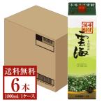 雲海酒造 本格焼酎 そば雲海 25度 紙パック 1.8L（1800ml）6本 1ケース 蕎麦焼酎 宮崎