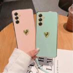 【互換品】サムスンギャラクシーa54 5g a34 a24 4g a14 A04 a15 a25 a05s a 54 34用 3Dゴールドハートメッキ付きソフトシリコンケース24 14 04 15 25