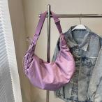 [ сменный товар ] casual стиль большая вместимость нейлон сумка на плечо женщина Cross корпус ходить на работу сумка гёдза форма soft - 