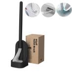 Ewolee トイレブラシ 柔らかい シリコン製 トイレを傷つけない おしゃれ ゴルフ型 トイレ掃除ブラシ ハンドル取り外し可能 水漏れ防止