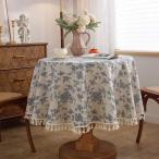 [ сменный товар ] цветок linen хлопок скатерть ... цветок элемент .... раунд стол покрытие сельское хозяйство дом оборудование орнамент pikni
