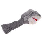 [ сменный товар ]Magideal вязаный fa колено Shark Golf Driver дерево крышка головки цилиндров протектор крышка головки цилиндров. .