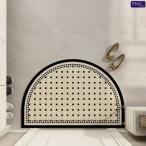 [ сменный товар ] половина круглый цветок коврик перед дверью предотвращение скольжения cut возможность пружина коврик на пол семья кухня ввод . дом пол оборудование орнамент . подходит 