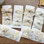 [ сменный товар ] hot 4 шт прекрасный . женщина волосы зажим retro бежевый цвет шпилька Kids ребенок поэтому женщина цветок смычок pa-