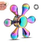 指スピナー　ハンドスピナー 貝殻の虹色　水滴状 　Hand Spinner　取り外し可能