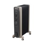 De'Longhi (デロンギ) オイルヒーター ヴェルティカルド RHJ21F0812-GY 電気ヒーター ゼロ風暖房 静音 乾燥しにくい