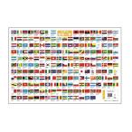 ショッピングレジャーシート レジャーシート 「世界の国旗一覧」 LSWF