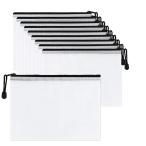 ショッピングオフィス用品 LIKENNY ジッパー式ファイル袋 ファイルケース 領収書 オフィス用品 A5 網目 書