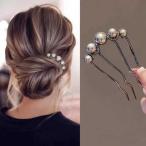 黒のU字型ヘアフォーククリップ,ヘアピン,くし,バンダナ,サイドコーム,シンプルなヘアスタイリングツール