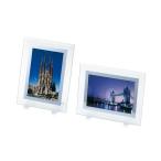 ●　ガラスフォトフレームL　フラットタイプ　※50個以上72個まで送料無料(一部地域除く)７８個以上運賃頂きます。