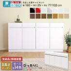 【扉シリーズ】セミオーダーカウンター下収納ぴったりくん キャビネット 幅160cm×奥行25cm