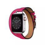 and VacationApple Watch 細め 二重巻 本革 バンド 38mm 40mm 41mm レザー シリーズ 6 5 4