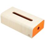 ヤマト工芸 ティッシュボックス 「ソフトパック用ティッシュケース」 オレンジ YK15-107