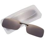クリップオン サングラス 偏光サングラス クリップ UV400 夜間運転 偏光スポーツサングラス 偏光レンズ メガネの上からつけられる 付き