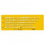 テンプレート　英字数定規ボールペン用　NO1　1-843-1201