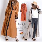 ワンピース レディース カーディガン 夏 長袖 カシュクール ガウン 羽織り ロングワンピース ロング 長袖 大きいサイズ エスニック アジアン 柄 総柄