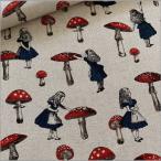 marble 50cm 綿麻キャンバス 生地 不思議の国のアリス