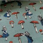 marble 50cm 綿麻キャンバス 生地 不思議の国のアリス