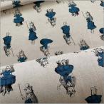 marble 50cm 綿麻キャンバス 生地 不思議の国のアリス