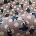 marble 50cm 綿麻キャンバス 生地 不思議の国のアリス