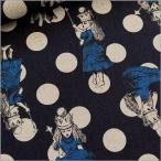 marble 50cm 綿麻キャンバス 生地 不思議の国のアリス