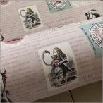 marble 50cm オックス 生地 不思議の国のアリス 英字