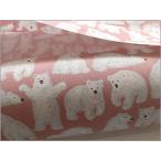 marble 50cmoks ткань ткань принт Pola - Bear белый медведь Denim животное pink A4