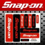 H4 Snap-on スナップオン アメリカンステッカー レッドロゴ＆ブラックロゴ 10ピース 009 アメリカン雑貨