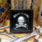 B3 Skull свеча серебряный 