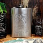 H5 Jack Daniels スキットル フラスコボトル 8oz [ 水筒 ジャックダニエル ウィスキー ボトル ]