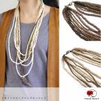 ショッピングエスニック エスニック ロング ネックレス 8連 ウッドビーズ アジアン 雑貨(1)