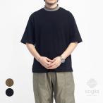 【セール価格】ソリア Soglia ハニカムサーマル ジオメトリーモックネックTシャツ 日本製 メンズ