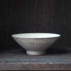 茶碗 グレー 陶器 小石原焼 森山實山窯 飛び鉋 かわいい おしゃれ